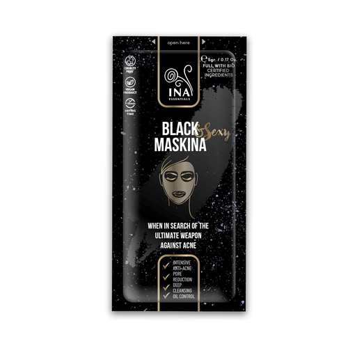 + Regalo Mascarilla Facial - Maskina Negra - cuidados intensivos para Acné y puntos Negros (muestra)