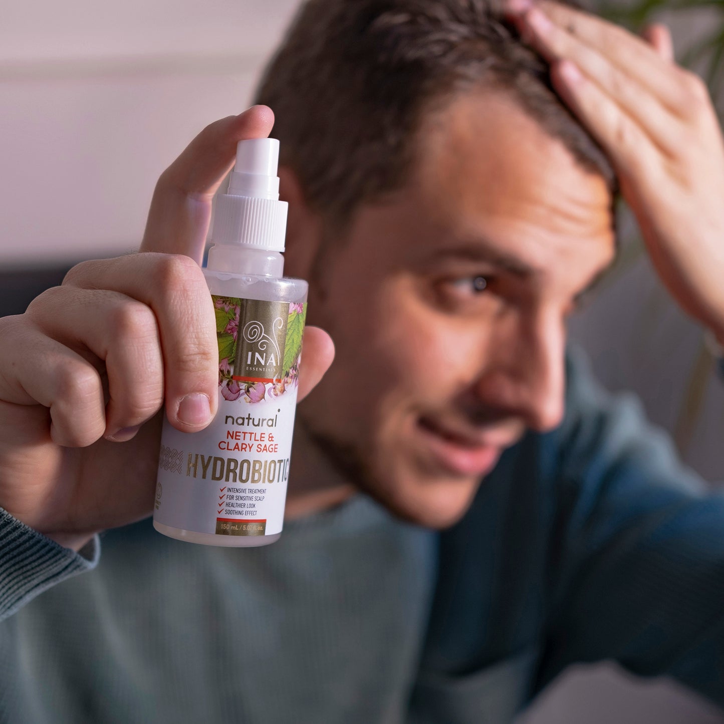 Hydrobiotic - Ortiga y Salvia - cuidado intensivo para la Caída del cabello, la Caspa y el cuero cabelludo Sensible