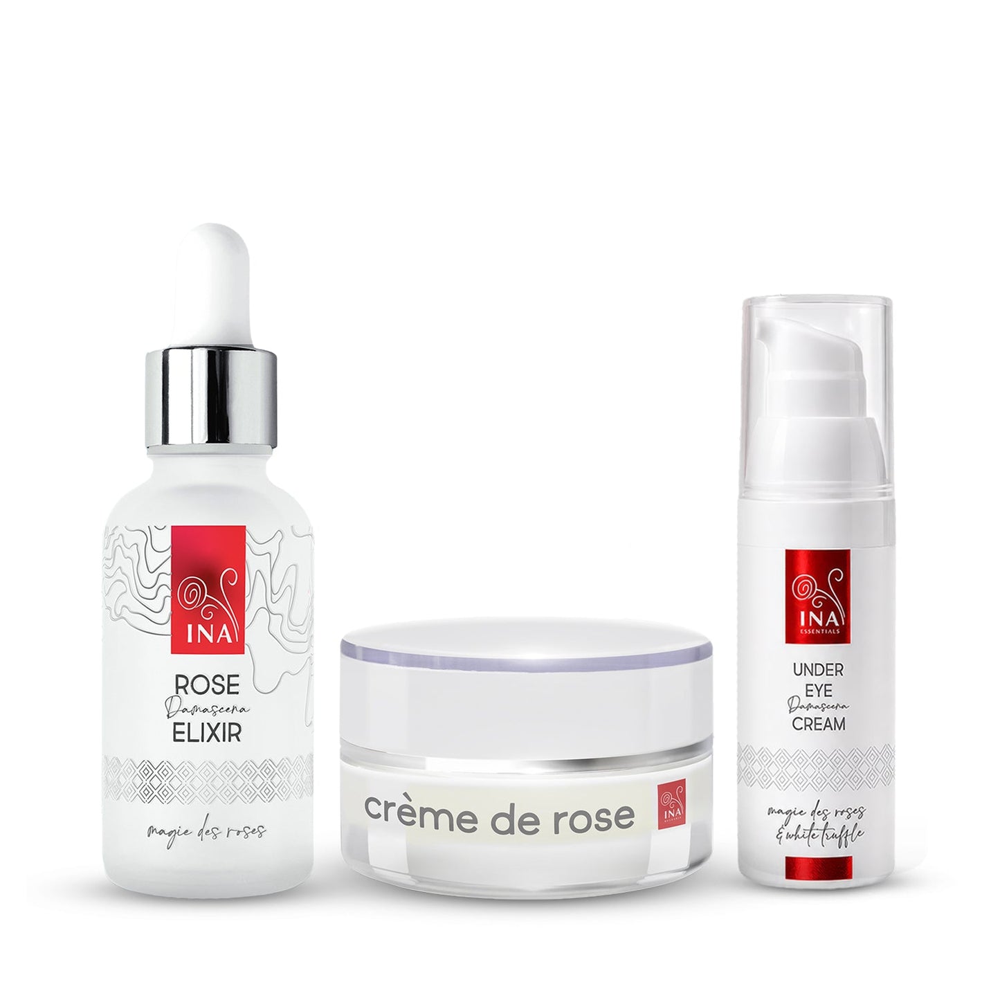 Compre 1 Crema Facial Hidratante y 1 Suero Antiedad, Llévese 1 Crema Contorno de Ojos Gratis