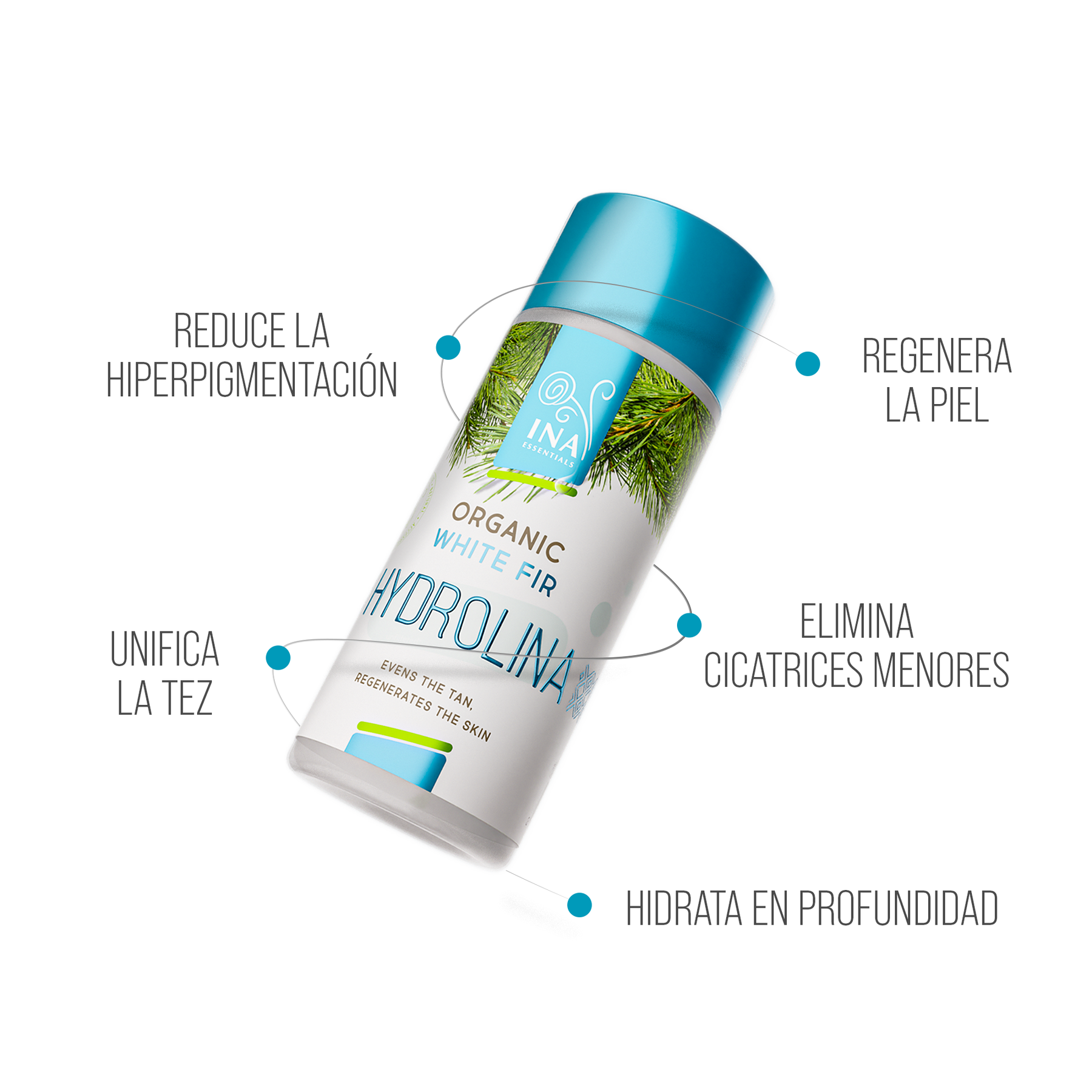 Agua de Abeto Blanco Orgánico - Hydrolina para la Pigmentación