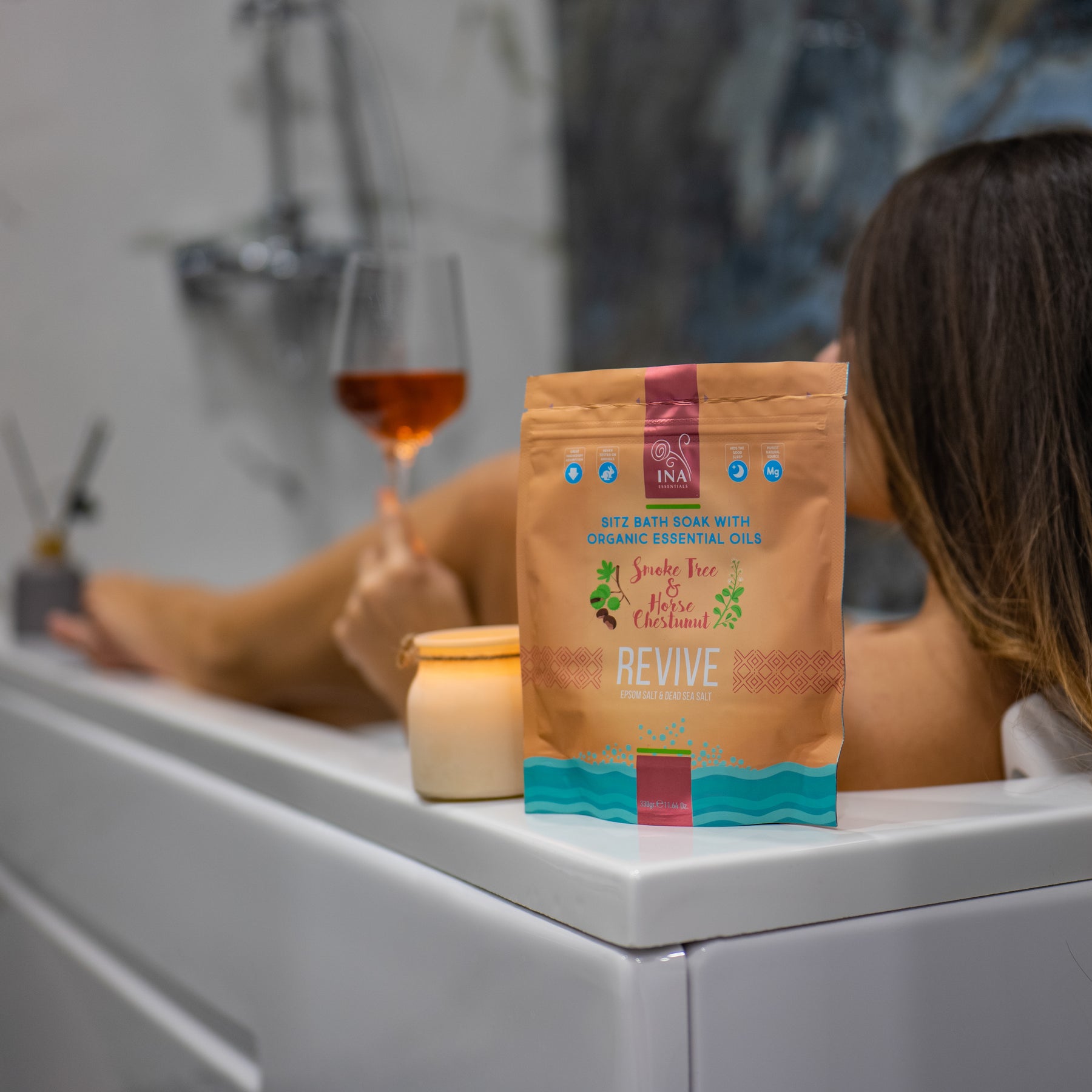 Revive - Sales de Baño con Árbol de Humo y Castaño de Indias para el cuidado de las Várices y el Posparto