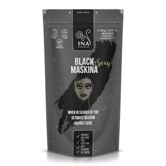 Mascarilla Facial - Maskina Negra - cuidados intensivos para Acné y puntos Negros