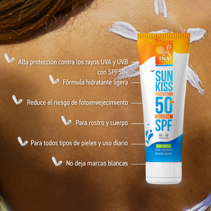 ACCESO ESPECIAL Protector Solar Natural para Rostro y Cuerpo SPF 50+ con Abeto Blanco Orgánico