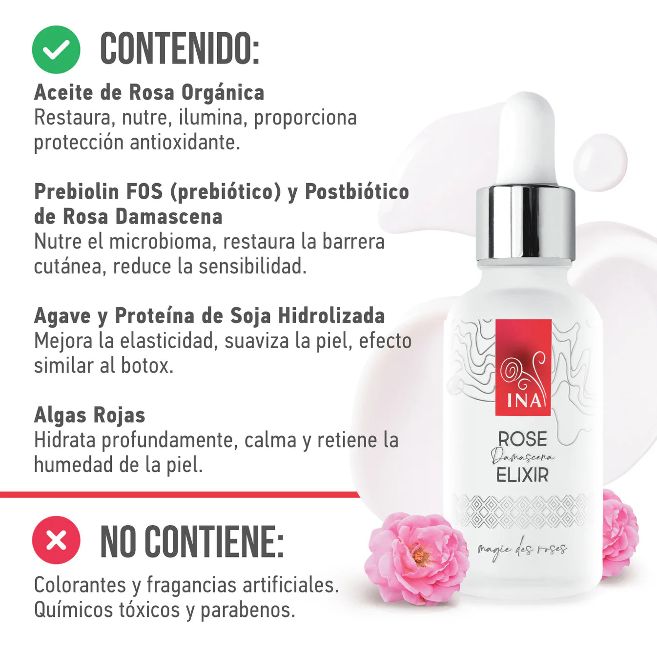 Compre 1 Serum Rose Elixir y llévese 2 productos gratis