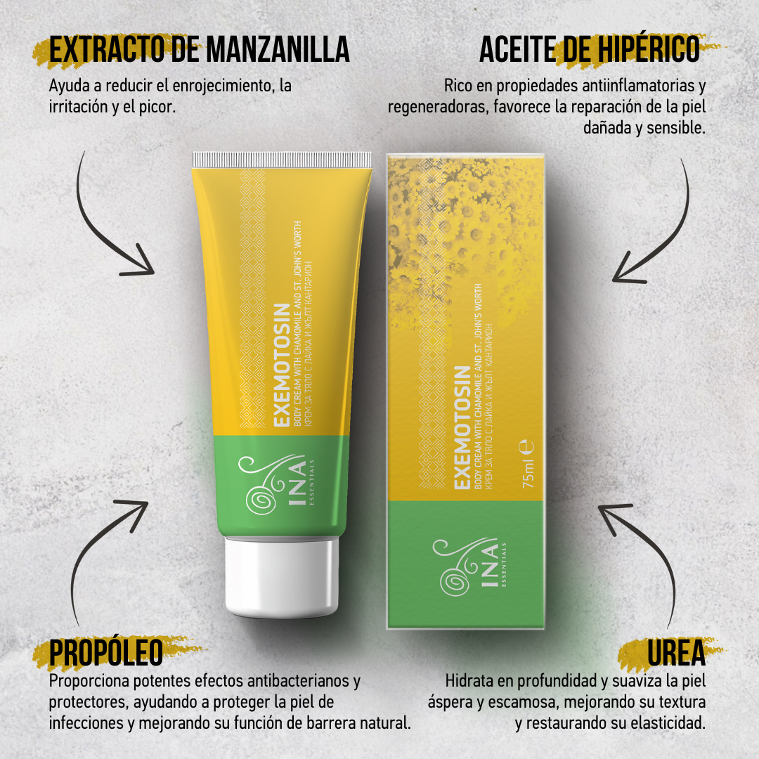 ACCESO ESPECIAL Crema para Psoriasis, eczema y piel irritada - con Hierba de San Juan, Manzanilla y Propóleo