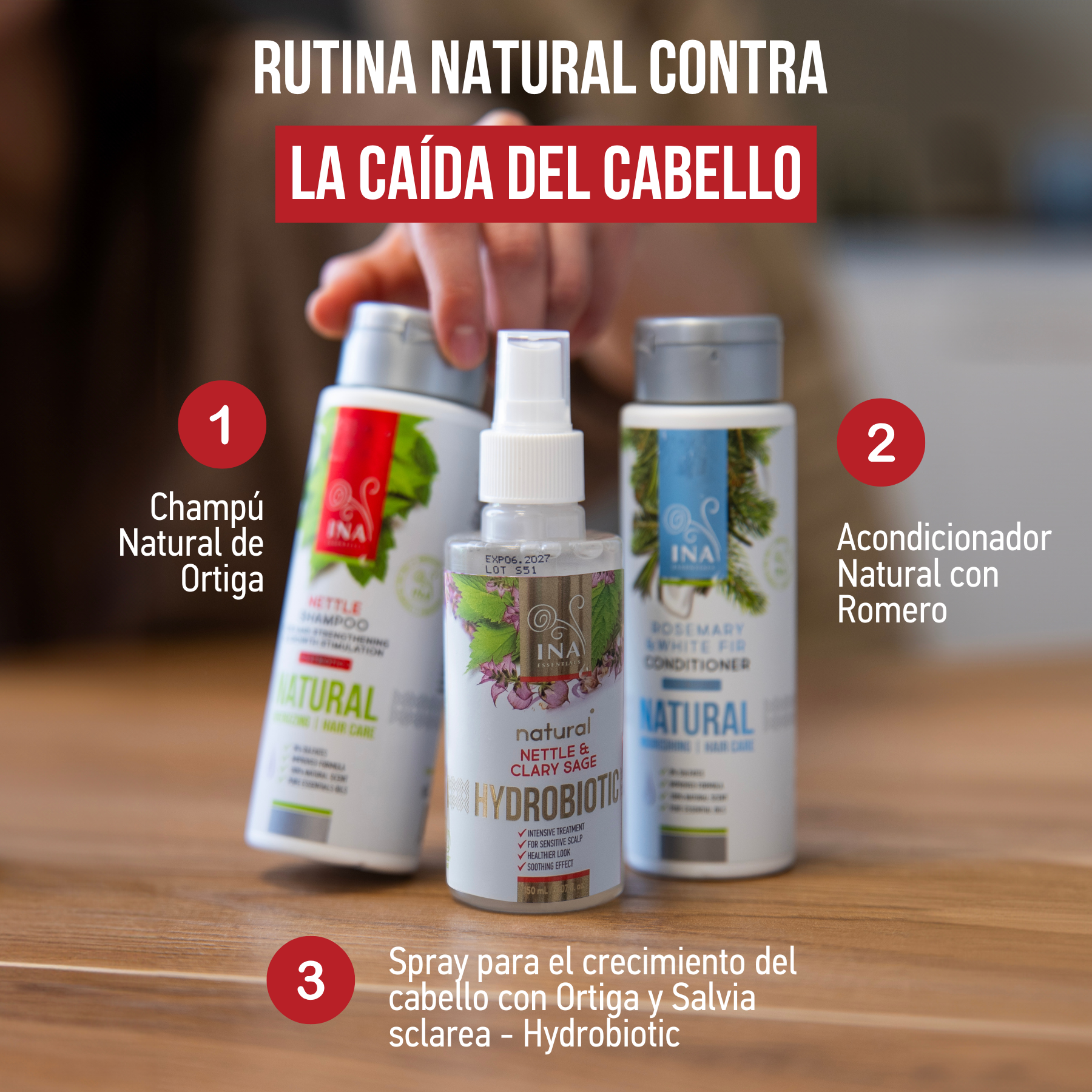 Caída del cabello RoutINA™ para Ella - solución duradera para la Caída del cabello