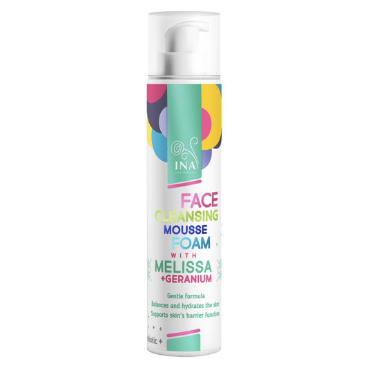 ACCESO ESPECIAL Espuma Limpiadora Natural para el Rostro con Melisa y Geranio - para todo tipo de pieles