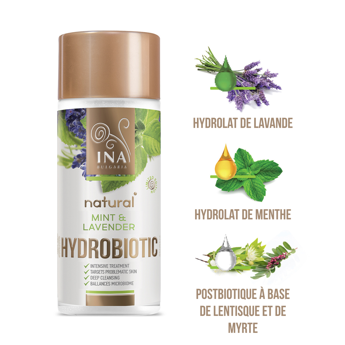 Hydrobiotic - Lavanda y Menta - cuidados intensivos para el Acné