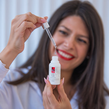 ACCESO ESPECIAL Suero facial antiedad intensivo con aceite de rosa orgánico – Rose Elixir