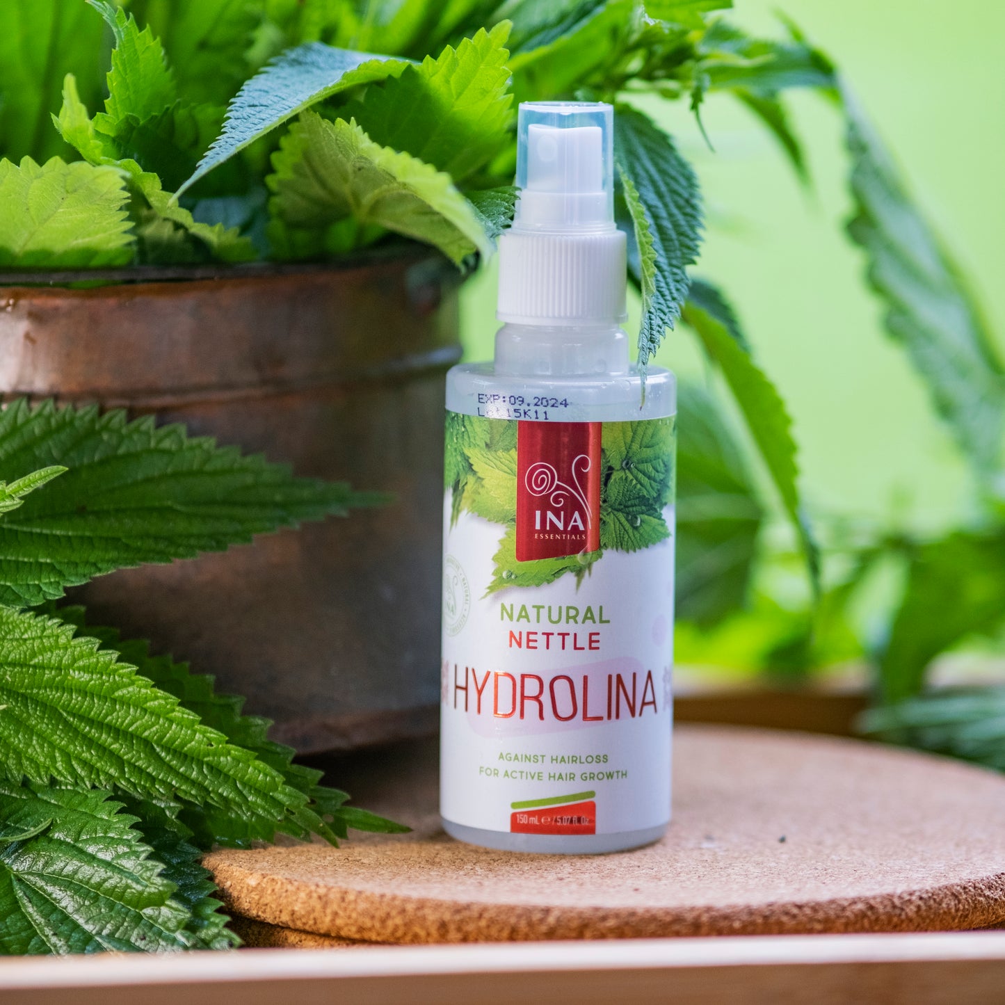 Agua de Ortiga Silvestre - Hydrolina - Spray para la Pérdida de Cabello y Cabello Graso