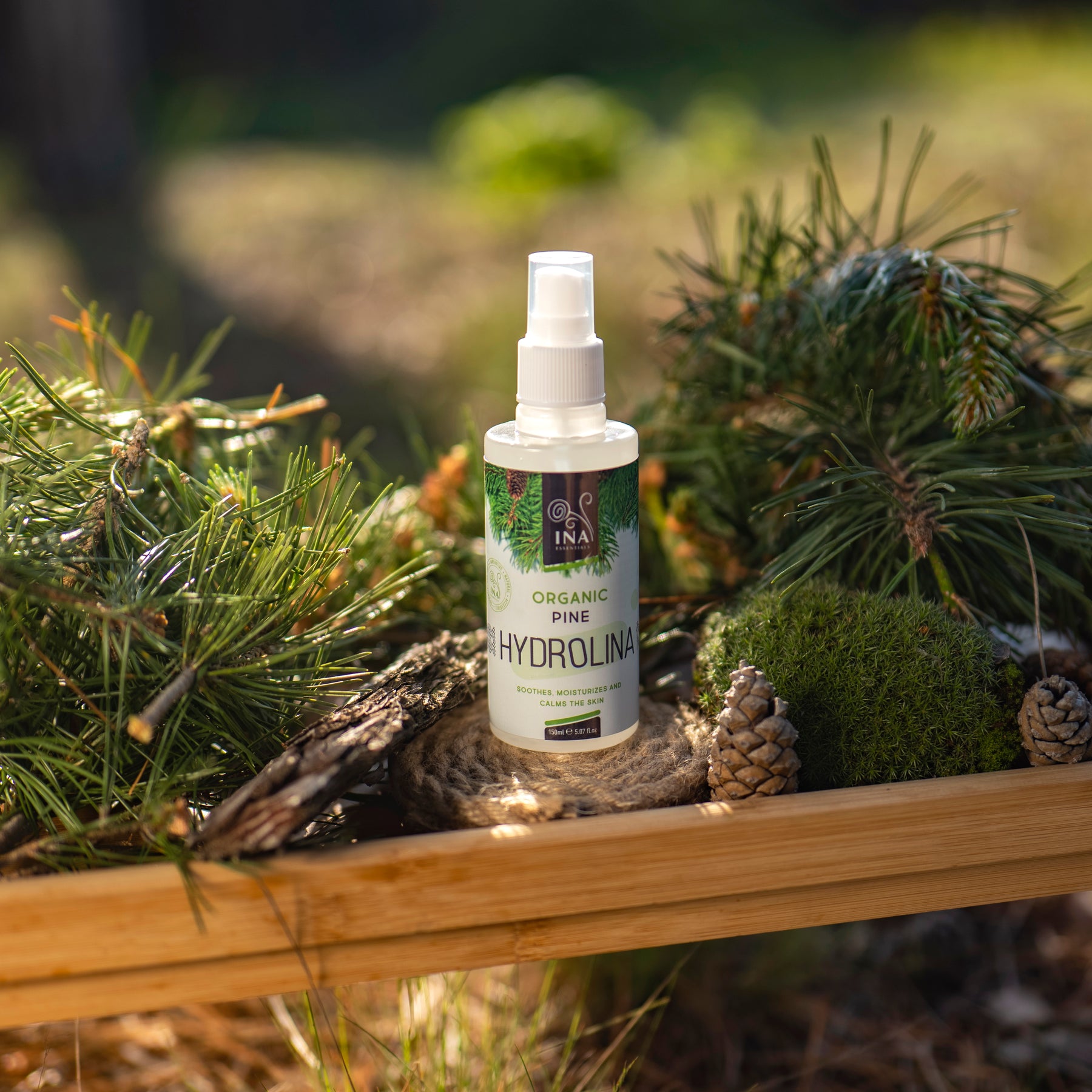 Agua de Pino Blanco Orgánico - Hydrolina - Spray para Hongos en las uñas de los pies y Olor a pies