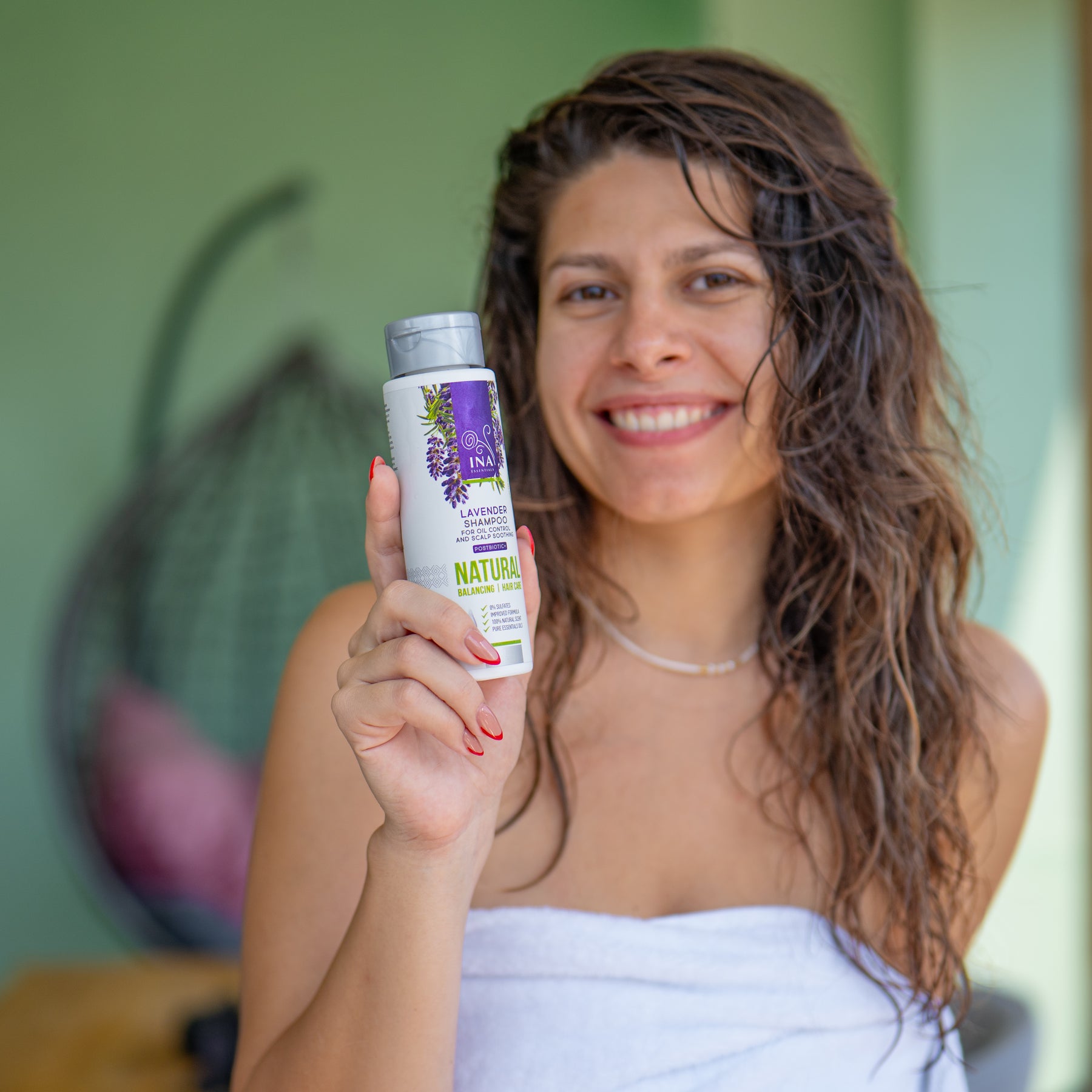 Champú de Lavanda Natural para la Caspa y el cuero cabelludo Sensible