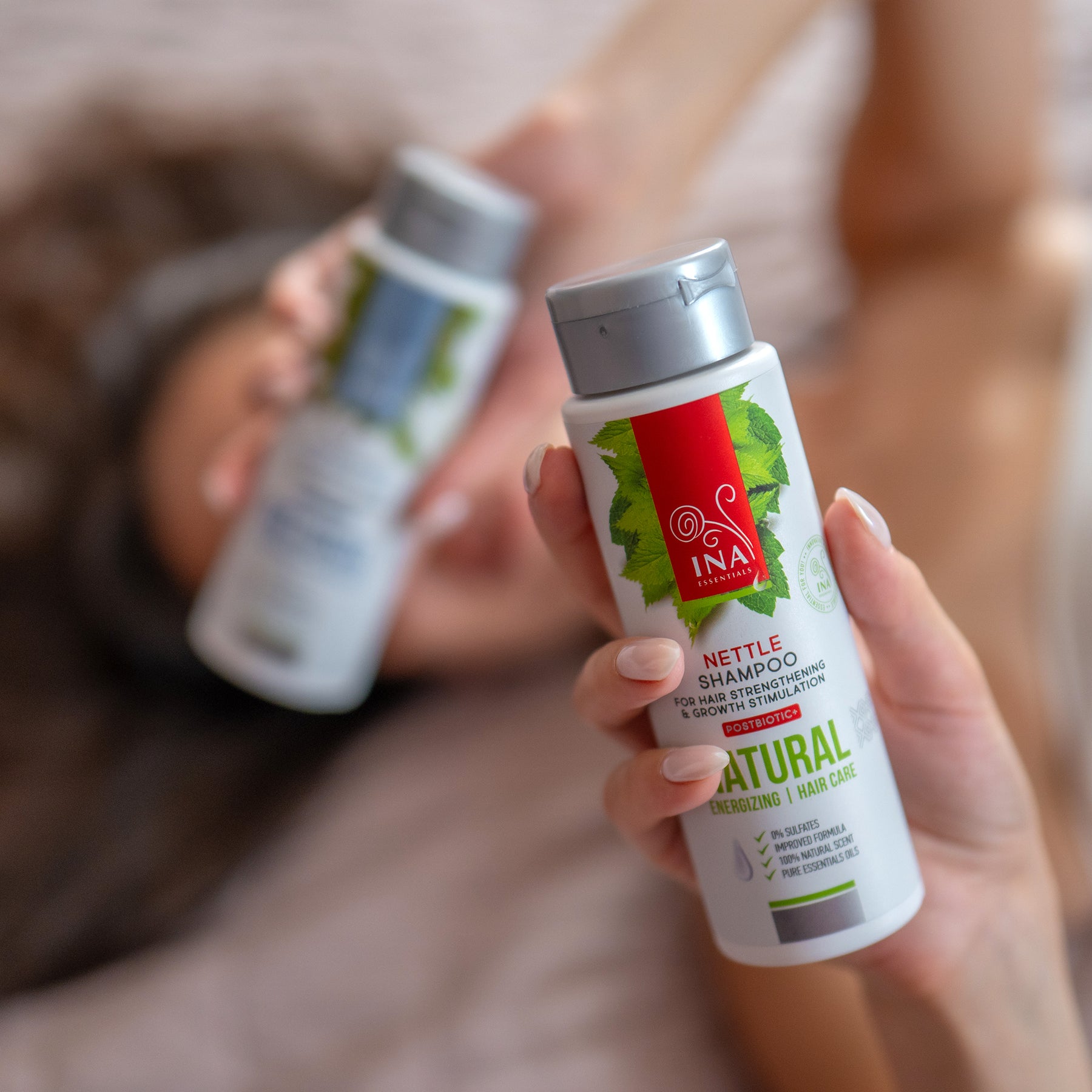 Champú Natural de Ortiga Silvestre para la Pérdida de Cabello