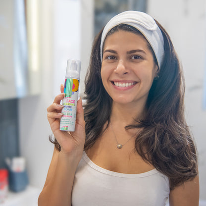 Espuma Limpiadora Natural para el Rostro con Melisa y Geranio - para todo tipo de pieles