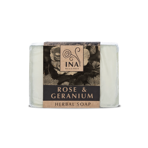 ACCESO ESPECIAL Jabón Natural de Hierbas con Aceite de Rosa Damascena y Geranio - acción nutritiva
