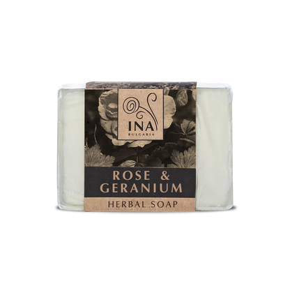 + Regalo Jabón Natural de Hierbas con Aceite de Rosa Damascena y Geranio - acción nutritiva