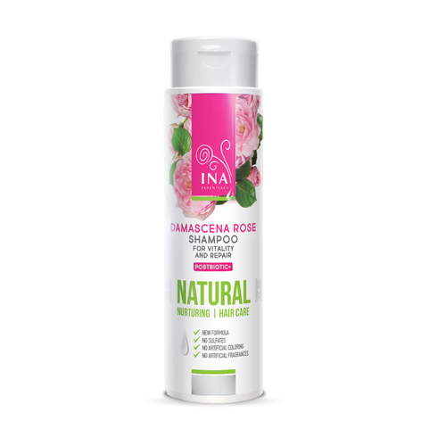 Champú Natural de Rosas para Cabello Seco y Dañado