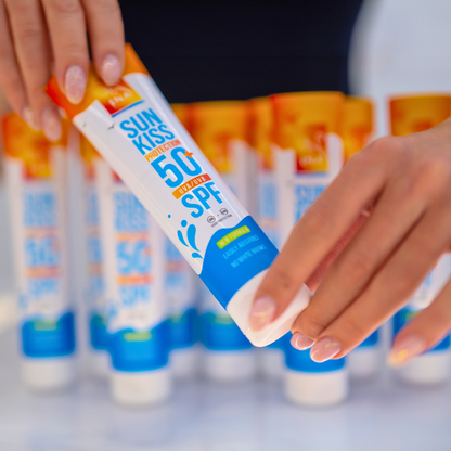 ACCESO ESPECIAL Pack familiar para protección solar - 2+1 Protector solar natural para rostro y cuerpo SPF 50+ con abeto blanco orgánico
