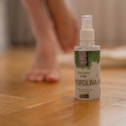 + Regalo Agua de Pino Blanco Orgánico - Hydrolina - Spray para Hongos en las uñas de los pies y Olor a pies