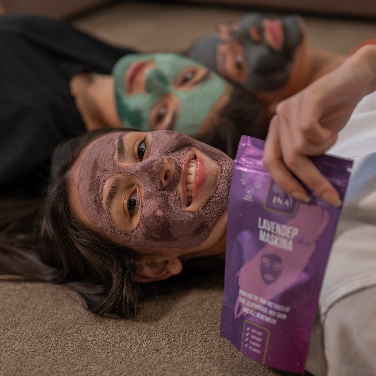 Mascarilla Facial - Maskina de Lavanda - cuidado intensivo para pieles Grasas con problemas