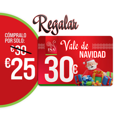 Compra un vale navideño por valor de 30 €, paga 25 € - Vale digital