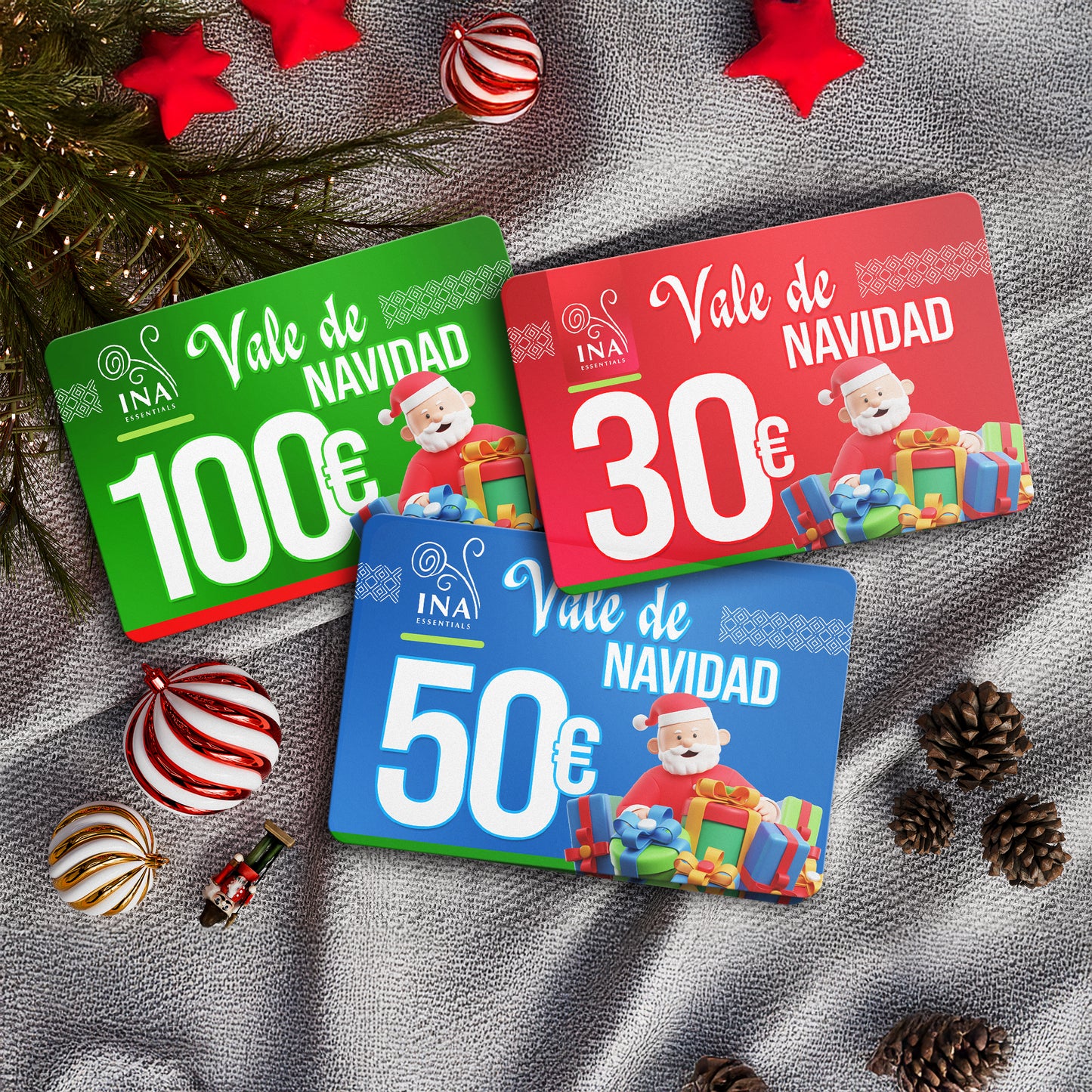 Compra un vale navideño por valor de 100 €, paga 70 € - Vale digital