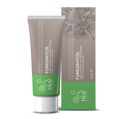 Crema 2 en 1 para hongos en las uñas y piel seca y agrietada - con Pino blanco, Urea y Geranio
