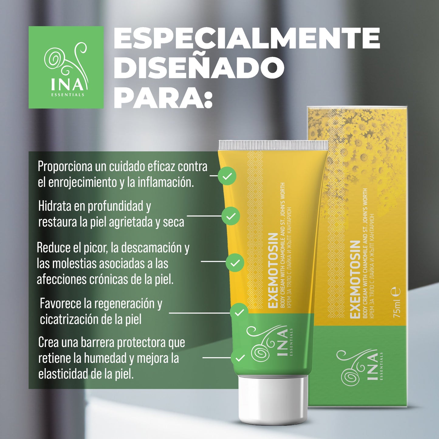 ACCESO ESPECIAL Crema para Psoriasis, eczema y piel irritada - con Hierba de San Juan, Manzanilla y Propóleo