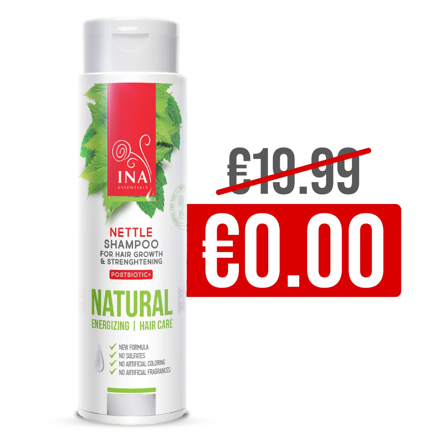 + Regalo Champú Natural de Ortiga Silvestre para la Pérdida de Cabello