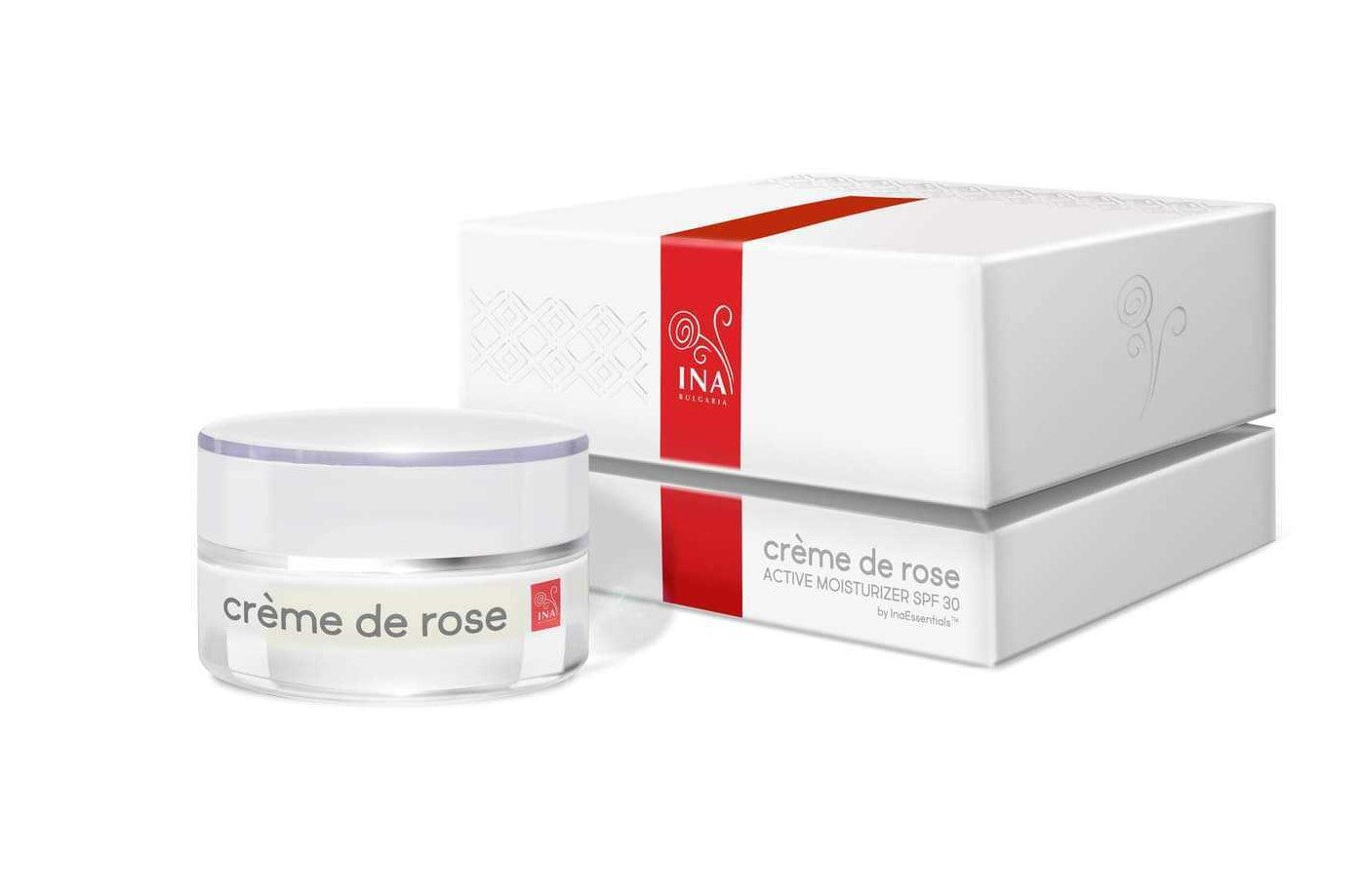 ACCESO ESPECIAL Crème de rose - Crema facial Hidratante con SPF30 - enriquecida con Aceite Esencial de Rosa Orgánica