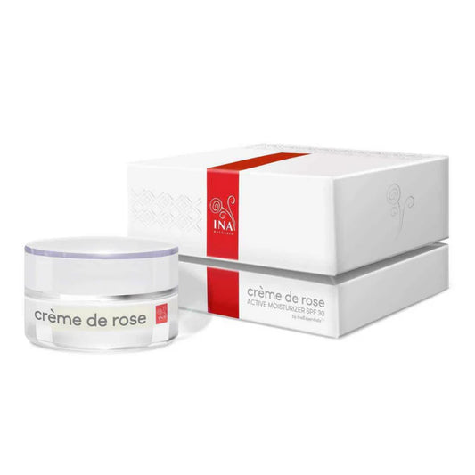 Crème de rose - Crema facial Hidratante con SPF30 - enriquecida con Aceite Esencial de Rosa Orgánica