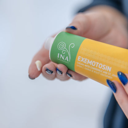 ACCESO ESPECIAL Crema para Psoriasis, eczema y piel irritada - con Hierba de San Juan, Manzanilla y Propóleo