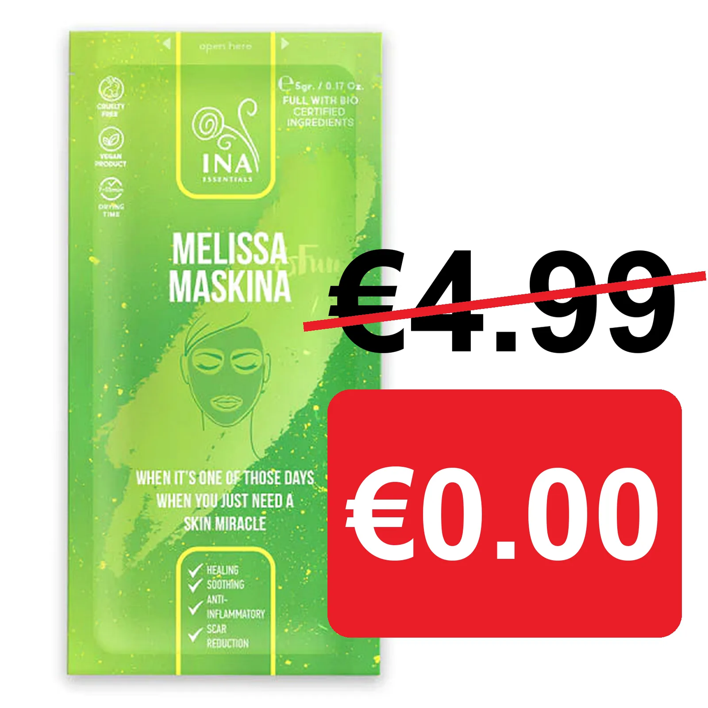 + Regalo Maskina de Melisa - mascarilla facial de cuidado intensivo (muestra)
