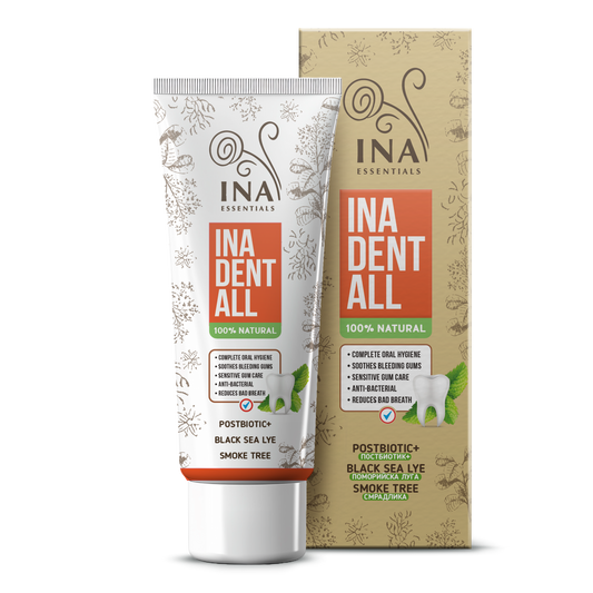 ACCESO ESPECIAL Dentífrico natural sin flúor con Árbol de Humo, Lejía del Mar Negro y Postbiótico - Ina Dent-All