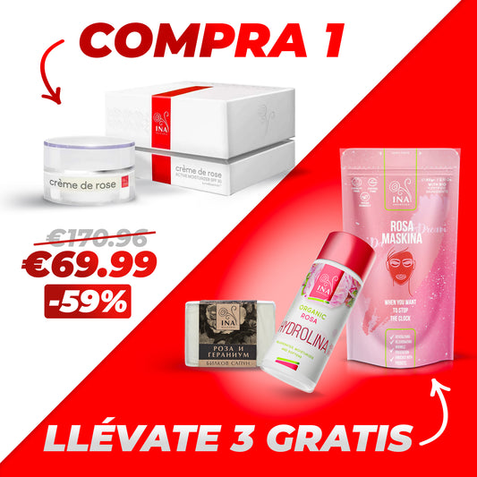 Compre 1 Creme de Rose y llévese 3 productos gratis