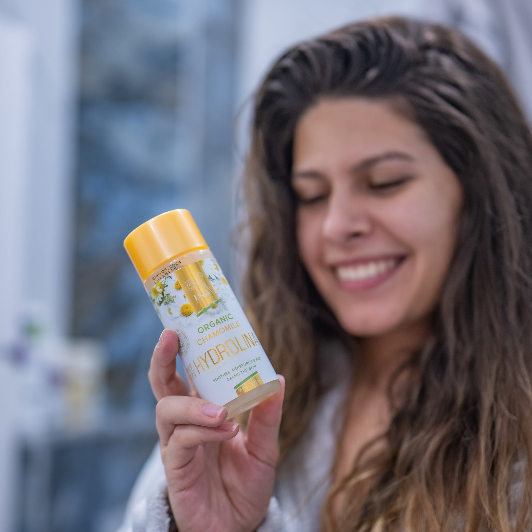 Agua de Manzanilla Orgánica - Hydrolina para el Eczema y la Piel Irritada
