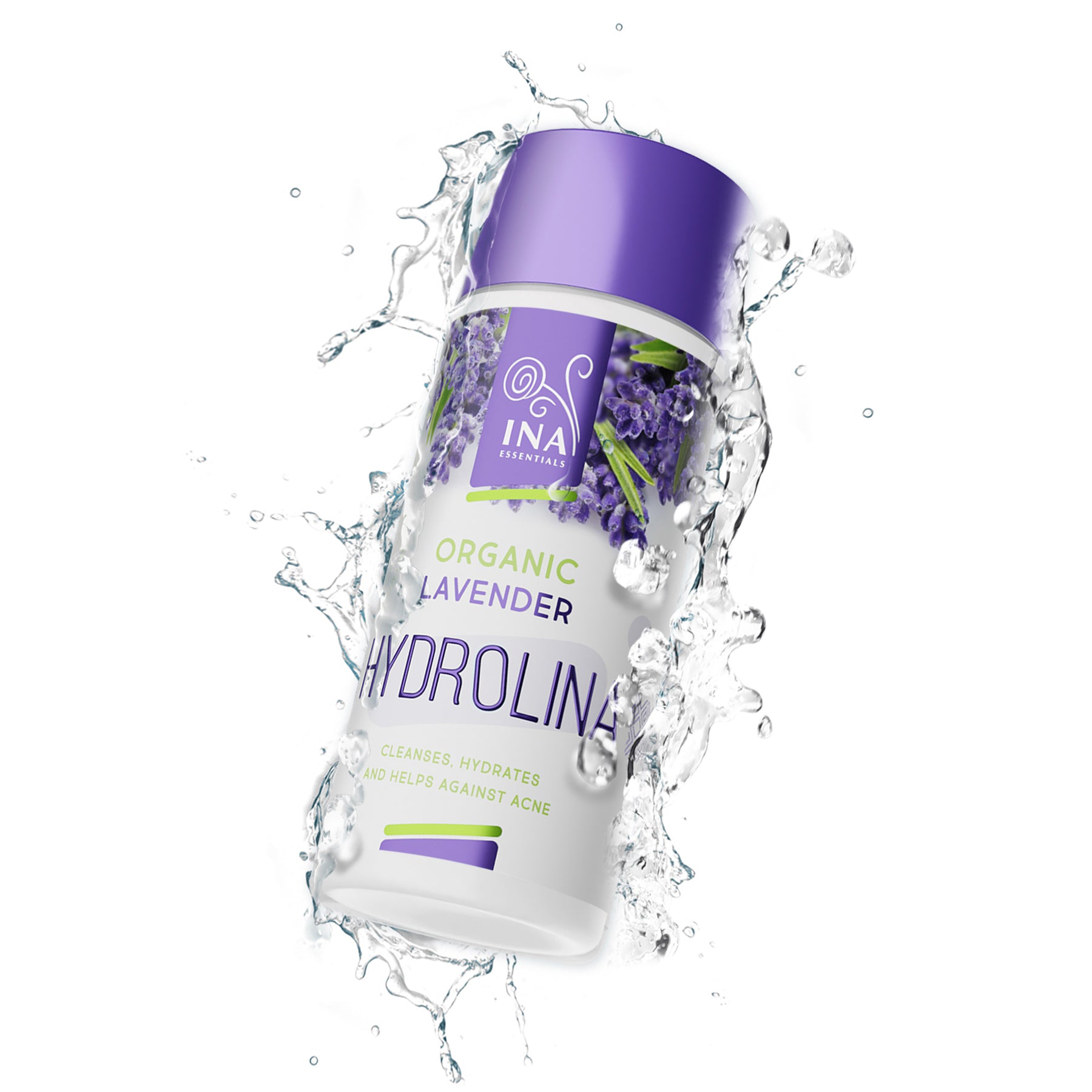 Agua de Lavanda Orgánica - Hydrolina para el Acné - Hidrolato de Lavanda