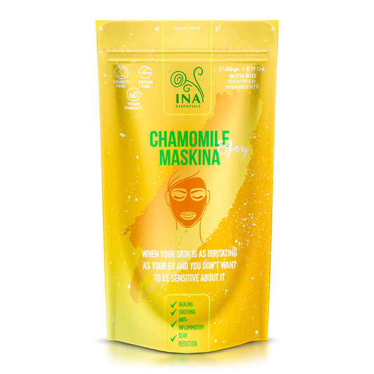 Mascarilla Facial - Maskina de Manzanilla - cuidado intensivo calmante para pieles Sensibles